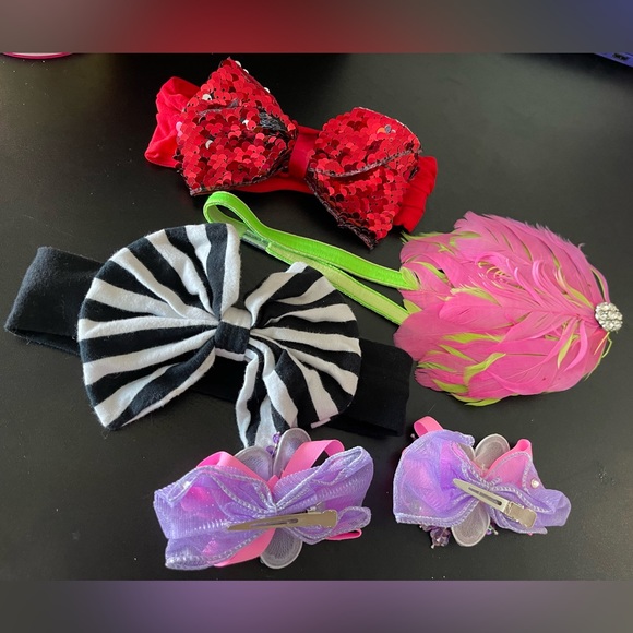 NEW Girls Headbands & Bow Set 🎀 - Picture 2 of 2